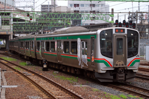 【JR東】E721系ポケモンラッピング編成 運転開始 を仙台駅で撮影した写真