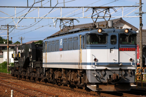 【JR貨】シキ801B1 西浜へ回送を能登川駅で撮影した写真