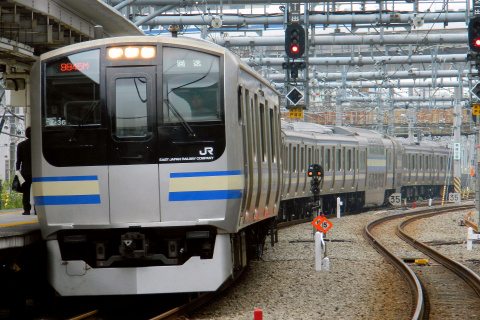 【JR東】E217系クラY36編成 東京総合車両センター出場を大崎駅で撮影した写真
