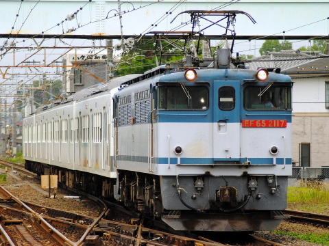 【西武】新101系245F 甲種輸送を豊田駅で撮影した写真
