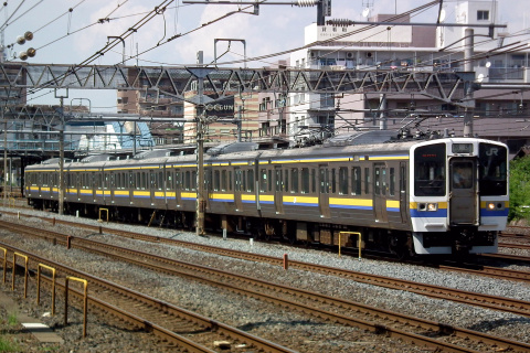 【JR東】211系3000番代マリ508編成 大宮総合車両センター出場を与野～北浦和で撮影した写真