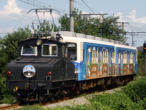 【上信】デキ牽引無料列車運転を山名～高崎商科大学前で撮影した写真