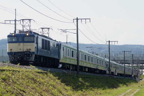 【JR東】E233系3000番代タカL06編成 新津車両製作所出場を渋川～八木原で撮影した写真