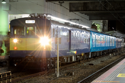 【JR西】113系ヒネHG201編成 出場試運転を大阪駅で撮影した写真