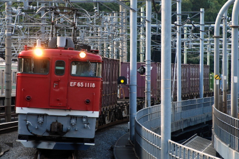 【JR貨】EF65-1118が貨物運用に充当を赤羽駅で撮影した写真