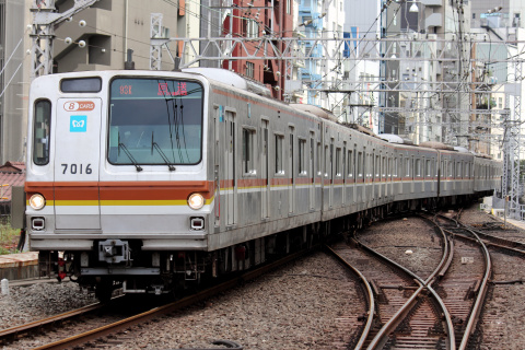 【メトロ】7000系7116F 東横線・みなとみらい線で試運転の拡大写真