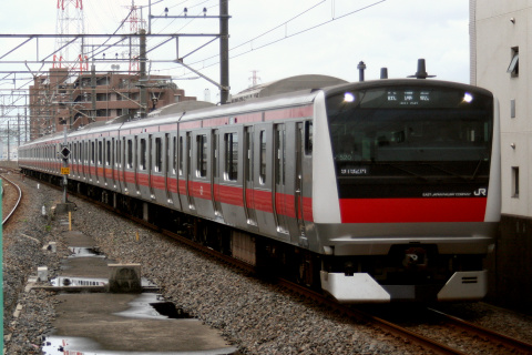 【JR東】E233系5000番代ケヨ520編成 試運転を西船橋駅で撮影した写真