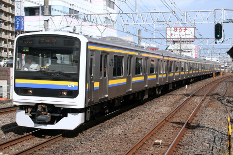 【JR東】209系2100番代マリC613編成 試運転を船橋駅で撮影した写真