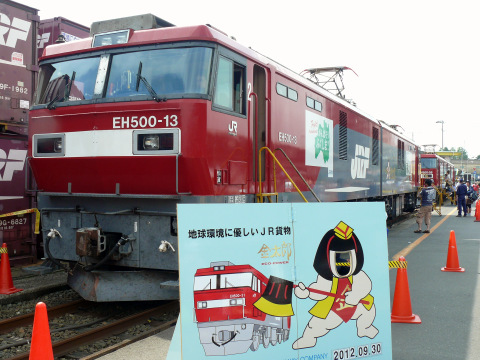 【JR貨】「鉄道フェスティバルin東北」開催を仙台貨物ターミナル駅で撮影した写真