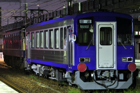 【JR西】キハ120-302 網干総合車両所出場を御着駅で撮影した写真