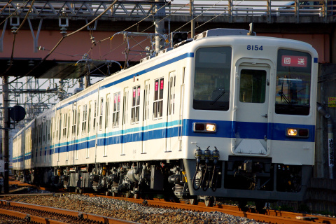 【東武】8000系8154F 南栗橋車両管区出場の拡大写真