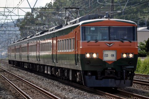 【JR東】185系オオOM03編成使用 団体臨時列車運転の拡大写真