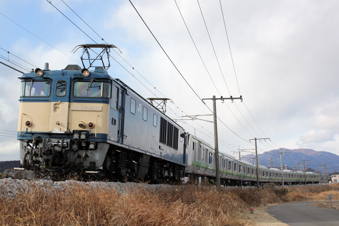 【JR東】E233系6000番代クラH001編成配給輸送を渋川～八木原で撮影した写真