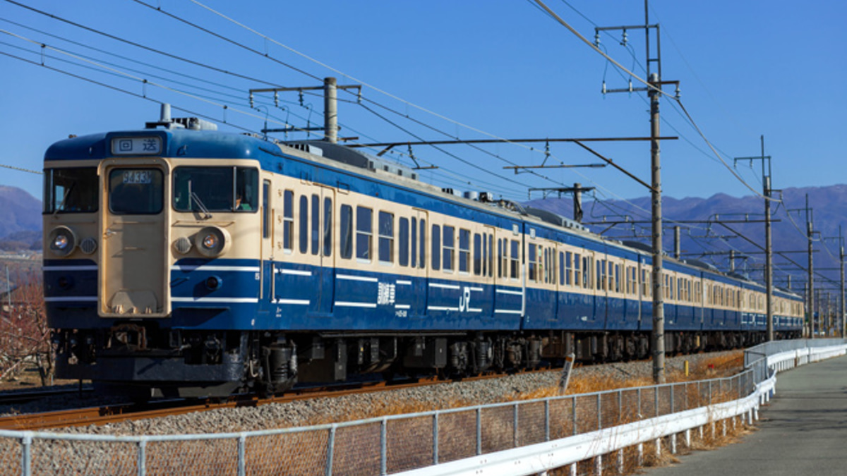 JR東】115系トタW2+M40(一部)編成長野へ回送 |2nd-train鉄道ニュース