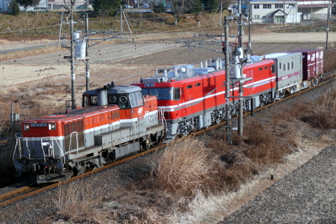 【JR貨】EH800-901 東福島へ甲種輸送を岩沼～槻木で撮影した写真