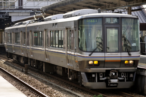 【JR西】223系6000番代ミハMA21編成 下関へ回送を土山駅で撮影した写真