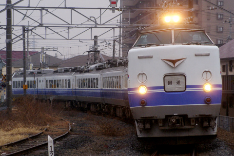 【JR東】485系カツK60編成 廃車回送を小田林～小山で撮影した写真