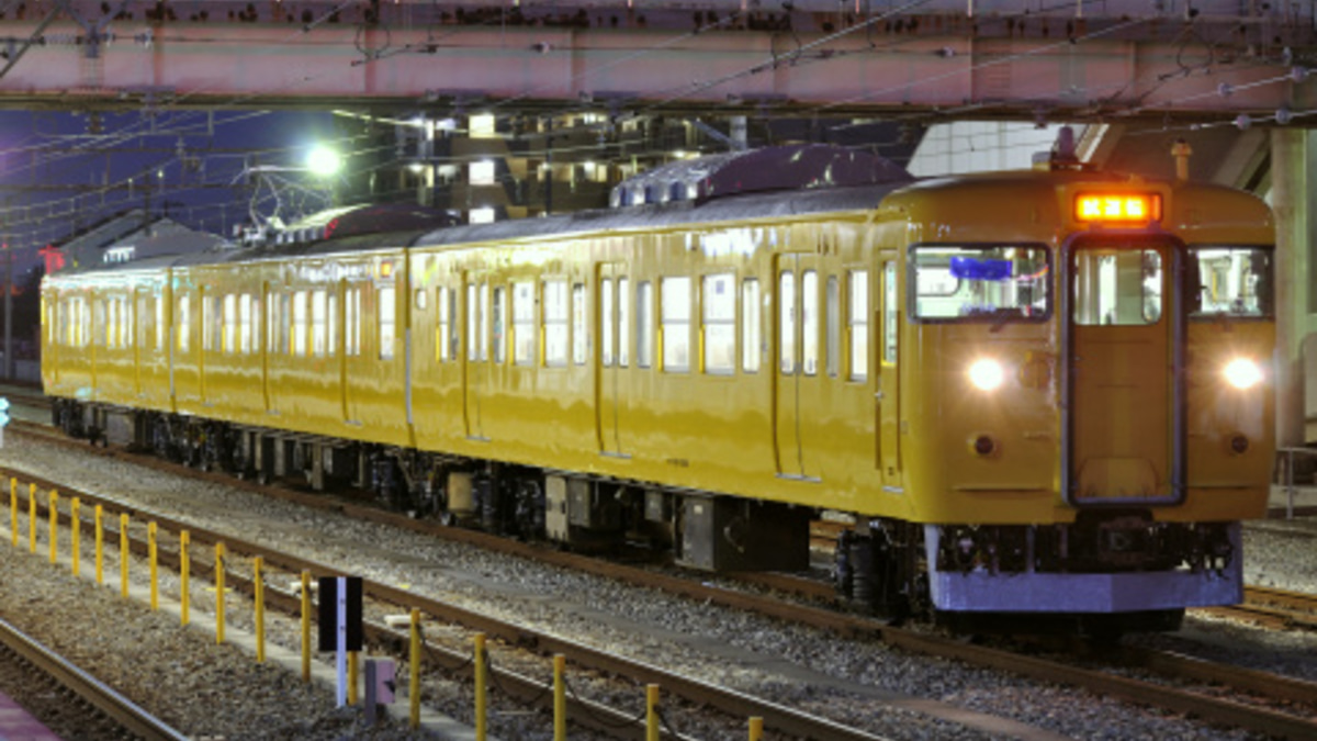 JR西】115系オカD14編成 網干総合車両所本線試運転 |2nd-train鉄道ニュース