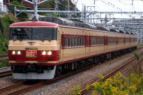 【JR東】185系OM08編成使用「南伊豆町 伊勢海老列車」運転の拡大写真