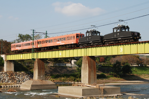 【上信】上信電鉄創立117周年記念列車 運転を東富岡～上州福島で撮影した写真