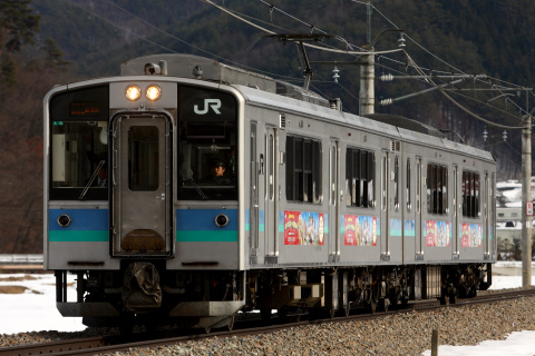【JR東】E127系松本車 篠ノ井線等で試運転の拡大写真
