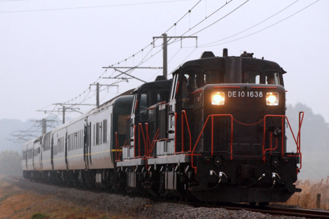 【JR西】『トワイライトエクスプレス』編成使用 団体臨時列車運転を大神～日出で撮影した写真