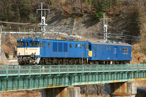 【JR東】クモヤ145-116 長野へ廃車配給を塩崎～韮崎で撮影した写真