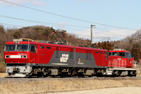 【JR貨】HD300-901＋EF65-1043 甲種輸送を久田野～白河で撮影した写真