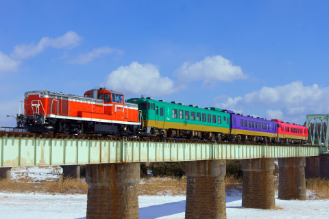 【JR東】キハ40・48形『ふるさと』使用の臨時列車運転の拡大写真