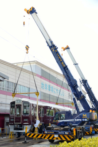 【阪急】9000系9009F 搬入開始を阪急正雀工場周辺で撮影した写真