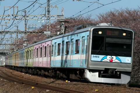 【小田急】3000系3093F『小田急F-TrainⅡ』 運行終了を相武台前～座間で撮影した写真