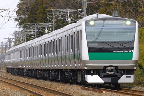 【JR東】E233系7000番代 公式試運転を古津～矢代田で撮影した写真
