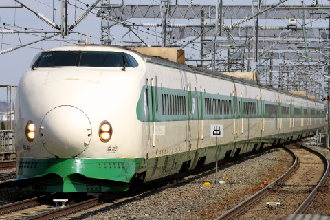 【JR東】「さよなら200系やまびこ号」運転を古川駅で撮影した写真