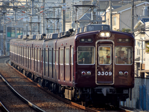 【阪急】3300系3309F 7連で運用復帰の拡大写真