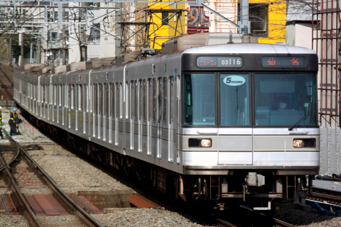 【東急】日比谷線直通列車 運転終了の拡大写真