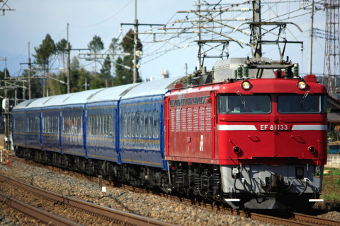【JR東】EF81-133＋24系客車使用 乗務員訓練実施（2日目）の拡大写真