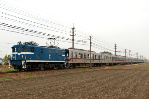 【東武】30000系31408F＋31608F 秩父鉄道線内甲種輸送の拡大写真