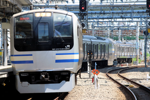 【JR東】E217系クラY45編成 東京総合車両センター出場 を大崎駅で撮影した写真