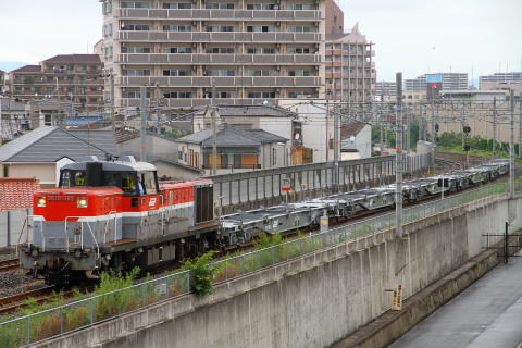 【JR貨】コキ107形甲種輸送を放出～高井田中央で撮影した写真