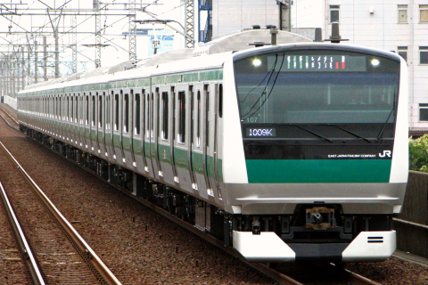 【JR東】E233系7000番代ハエ107編成 営業運転開始