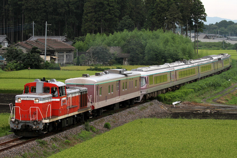 【JR東】485系K30編成『ゆう』使用 団体臨時列車運転の拡大写真