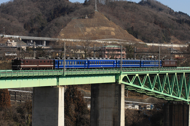 【JR東】12系使用の乗務員訓練実施を鳥沢～猿橋間で撮影した写真
