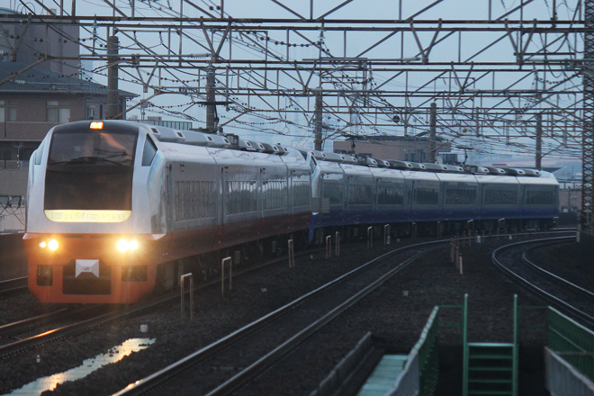 【JR東】E653系使用のフレッシュひたち91号・98号運転を亀有駅で撮影した写真