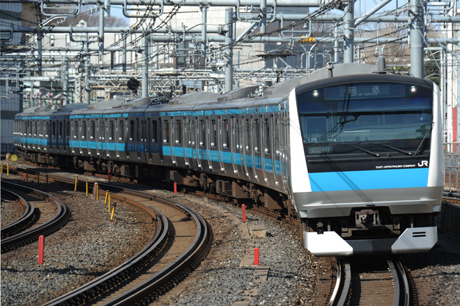 【JR東】E233系ウラ125編成東京総合車両センター入場を御徒町駅で撮影した写真