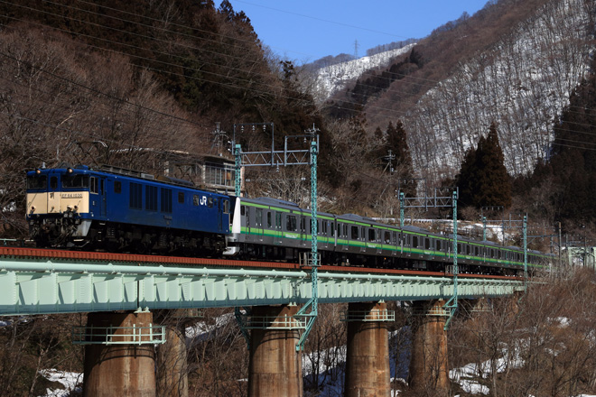 【JR東】E233系6000番台H006編成配給輸送実施の拡大写真