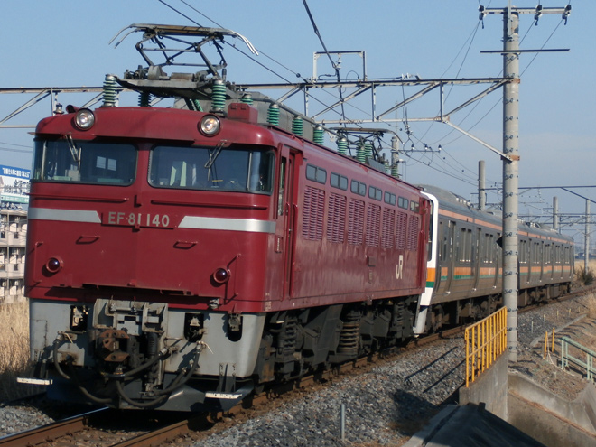 【JR東】211系元タカB10編成3両大宮へ配給輸送を吉川駅で撮影した写真