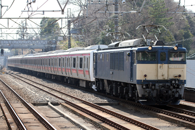 【JR東】E331系AK1編成 配給輸送を市川大野駅で撮影した写真