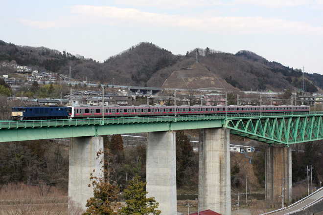 【JR東】E331系AK1編成 配給輸送を鳥沢～猿橋間で撮影した写真