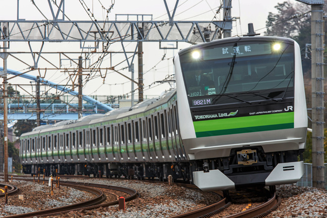 【JR東】E233系6000番台 クラH021編成 試運転の拡大写真