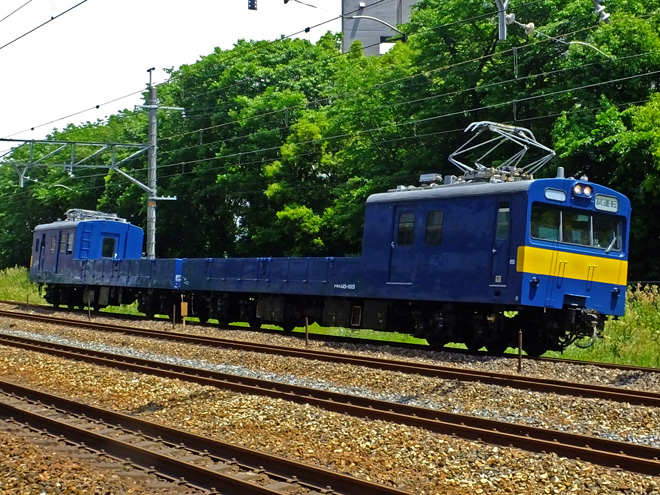 【JR西】クル144-15＋クモル145-1015 本線試運転を山崎～島本間で撮影した写真